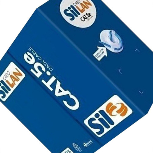 Cabo De Rede/Informatica Sil 4 Pares Cat5E Azul Com 305M