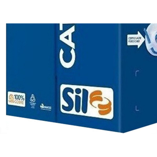 Cabo De Rede/Informatica Sil 4 Pares Cat5E Azul Com 305M