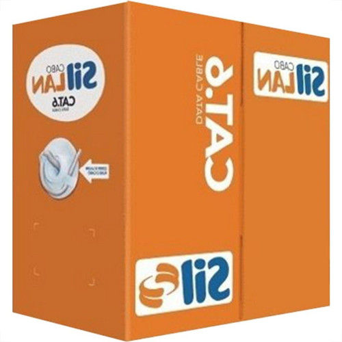 Cabo De Rede/Informatica Sil 4 Pares Cat6E Cinza Com 305M