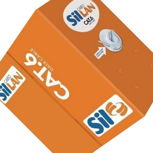 Cabo De Rede/Informatica Sil 4 Pares Cat6E Cinza Com 305M