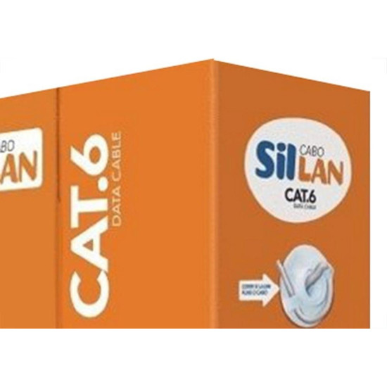 Cabo De Rede/Informatica Sil 4 Pares Cat6E Cinza Com 305M