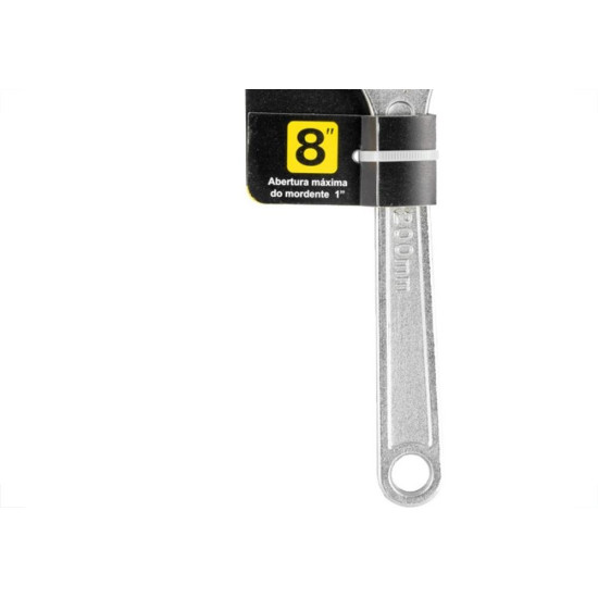 Chave Inglesa Ajustavel Eda Profissional - 08'' - 2Gp Chave Inglesa Ajustavel Eda Profissional - 08'' - 2Gp