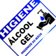 Placa Look 20X30Cm (Alcool Gel Horizontal) - Kit C/5 Pecas Placa Look 20X30Cm (Alcool Gel Horizontal) - Kit C/5 Pecas
