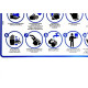 Placa Look 20X30Cm (10 Passos Para Higienizacao) - Kit C/5 Pecas Placa Look 20X30Cm (10 Passos Para Higienizacao) - Kit C/5 Pecas