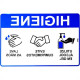Placa Look 20X30Cm (Evite Cumprimentos) - Kit C/5 Pecas Placa Look 20X30Cm (Evite Cumprimentos) - Kit C/5 Pecas