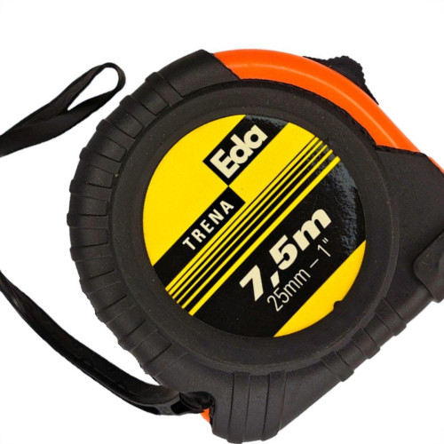 Trena Eda Emborrachada Laranja 7,5Mx25Mm - 0Bd Trena Eda Emborrachada Laranja 7,5Mx25Mm - 0Bd