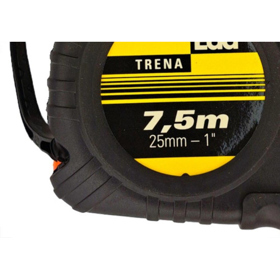 Trena Eda Emborrachada Laranja 7,5Mx25Mm - 0Bd Trena Eda Emborrachada Laranja 7,5Mx25Mm - 0Bd