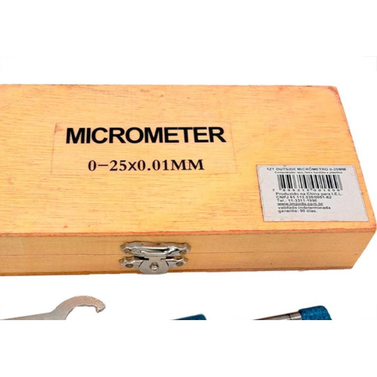 Micrometro Externo Eda 0 - 25Mm - 1Zt Micrometro Externo Eda 0 - 25Mm - 1Zt