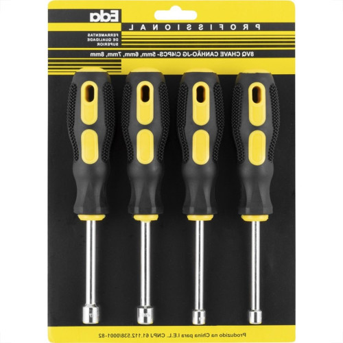 Chave Canhao Jogo Eda 5Mm A 8Mm Com 4 Pecas - 8Vq Chave Canhao Jogo Eda 5Mm A 8Mm Com 4 Pecas - 8Vq