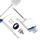 Mecanismo Para Caixa Acoplada Astra Convencional Kit Completo Acionamento Simples Botao Cromado Mu/S Mecanismo Para Caixa Acoplada Astra Convencional Kit Completo Acionamento Simples Botao Cromado Mu/S