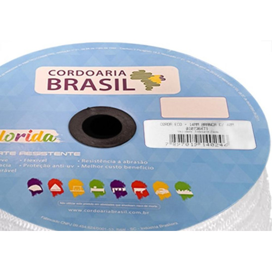 Corda Eco Trancada Arteplas 14Mm Branca 40M Corda Eco Trancada Arteplas 14Mm Branca 40M