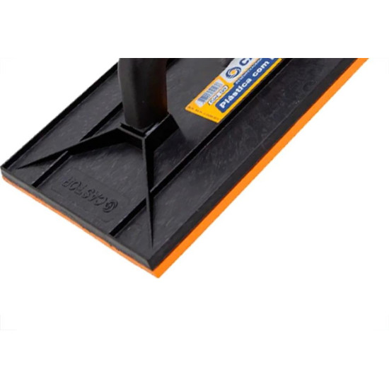 Desempenadeira Pvc Castor Com Borracha 18 X 30Cm - 123