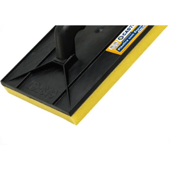 Desempenadeira Pvc Castor Com Espuma 18 X 30Cm - 122