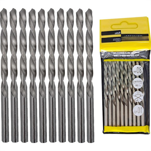 Broca Aco Rapido Eda 4,5Mm - 0Bv - Kit C/10 Pecas Broca Aco Rapido Eda 4,5Mm - 0Bv - Kit C/10 Pecas