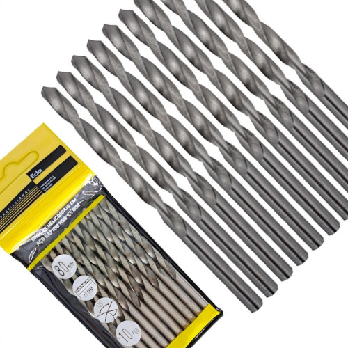 Broca Aco Rapido Eda 4,5Mm - 0Bv - Kit C/10 Pecas Broca Aco Rapido Eda 4,5Mm - 0Bv - Kit C/10 Pecas