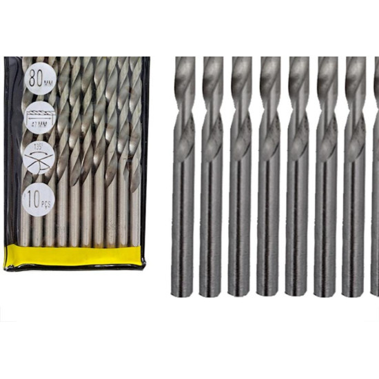 Broca Aco Rapido Eda 4,5Mm - 0Bv - Kit C/10 Pecas Broca Aco Rapido Eda 4,5Mm - 0Bv - Kit C/10 Pecas
