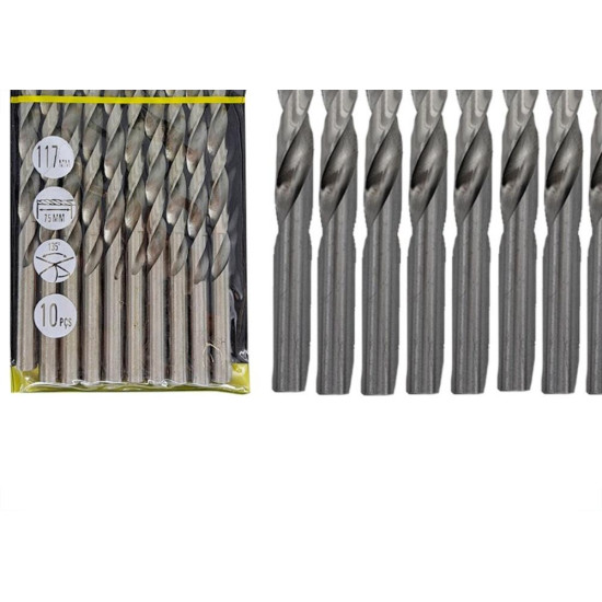 Broca Aco Rapido Eda 8,0Mm - 0Cc - Kit C/10 Pecas