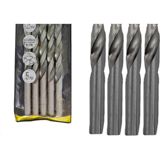 Broca Aco Rapido Eda 9,0Mm - 0Ce - Kit C/5 Pecas Broca Aco Rapido Eda 9,0Mm - 0Ce - Kit C/5 Pecas