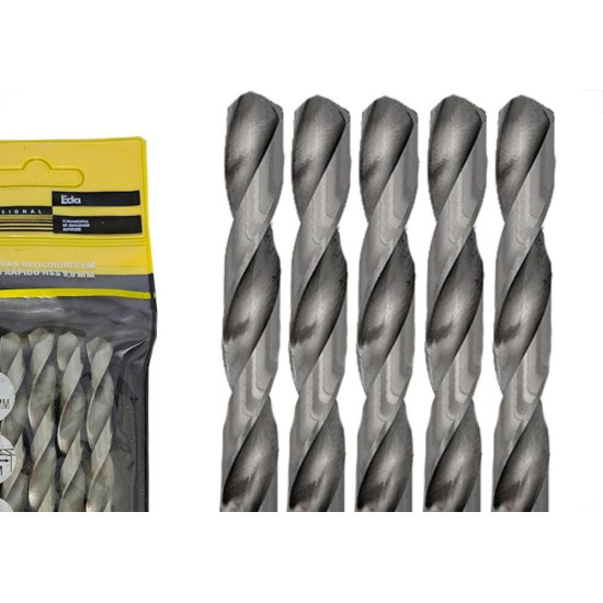 Broca Aco Rapido Eda 9,0Mm - 0Ce - Kit C/5 Pecas Broca Aco Rapido Eda 9,0Mm - 0Ce - Kit C/5 Pecas