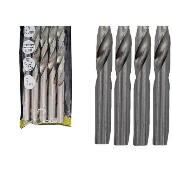 Broca Aco Rapido Eda 10,0Mm - 0Cg - Kit C/5 Pecas