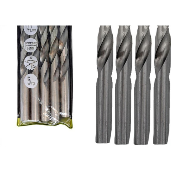 Broca Aco Rapido Eda 11,0Mm - 0Ci - Kit C/5 Pecas Broca Aco Rapido Eda 11,0Mm - 0Ci - Kit C/5 Pecas