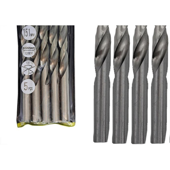 Broca Aco Rapido Eda 12,0Mm - 0Ck - Kit C/5 Pecas
