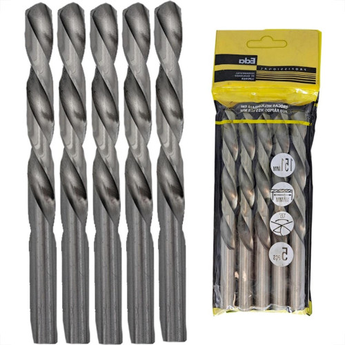 Broca Aco Rapido Eda 13,0Mm - 0Cm - Kit C/5 Pecas Broca Aco Rapido Eda 13,0Mm - 0Cm - Kit C/5 Pecas