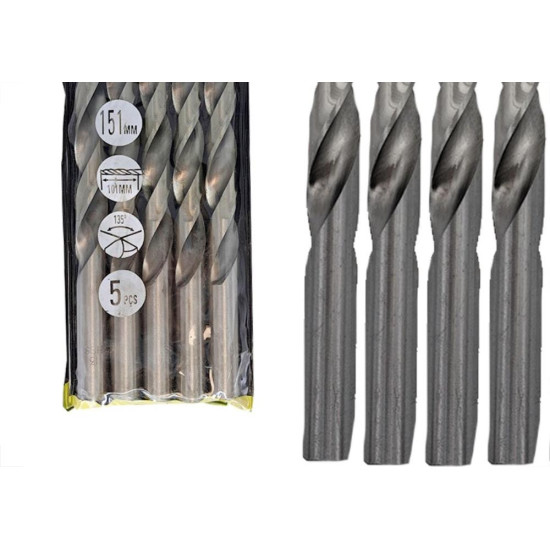 Broca Aco Rapido Eda 13,0Mm - 0Cm - Kit C/5 Pecas Broca Aco Rapido Eda 13,0Mm - 0Cm - Kit C/5 Pecas