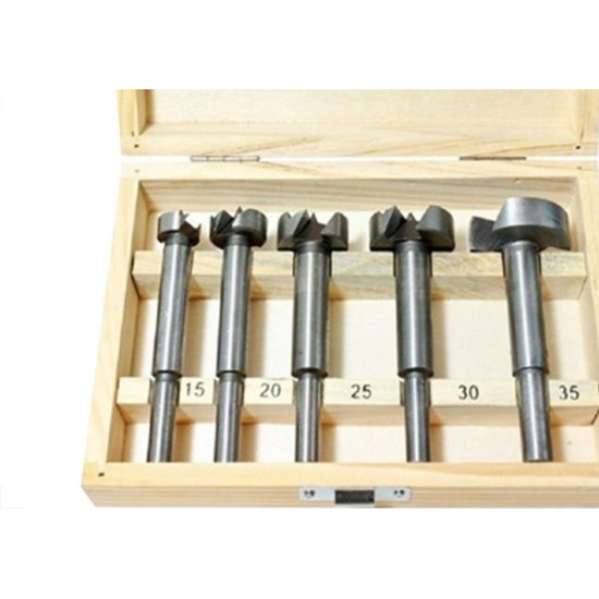 Fresa Para Tupia Eda Forstner 10Mm A 35Mm Com 5 Pecas - 0Aw Fresa Para Tupia Eda Forstner 10Mm A 35Mm Com 5 Pecas - 0Aw