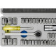 Kit Jogo Soquete Eda 1/4'' Com Catraca 40 Pecas - 3Fw Kit Jogo Soquete Eda 1/4'' Com Catraca 40 Pecas - 3Fw
