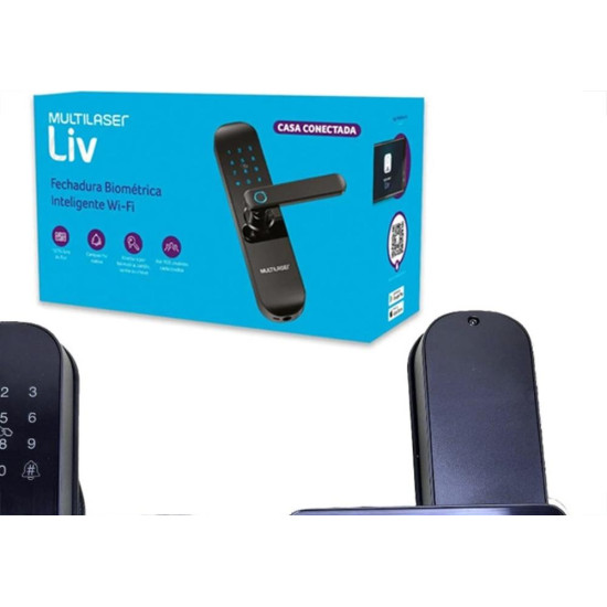 Fechadura Digital Biometrica Inteligente Wi-Fi - Multilaser - Se233