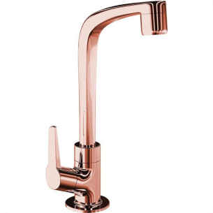 Torneira Bica Movel Lavatorio Abs Lorenzetti Rose Gold F-71 - 1195 - 1/4 Volta