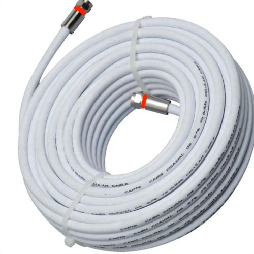 Fio Antena Coaxial Celular Casa Tuiuti 67% Rg-06 - 25M Fio Antena Coaxial Celular Casa Tuiuti 67% Rg-06 - 25M