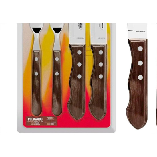 Kit Churrasco Tramontina Jogo Talhares Com 4 Pecas Kit Churrasco Tramontina Jogo Talhares Com 4 Pecas