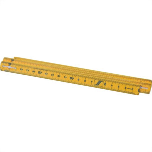 Metro Plastico Llinan Simples Amarelo - Kit C/12 Pecas