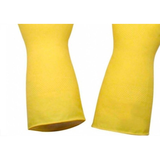 Luva Borracha Sanro Forrada Antiderrapante Light Amarela P - Kit C/10 Pecas Luva Borracha Sanro Forrada Antiderrapante Light Amarela P - Kit C/10 Pecas
