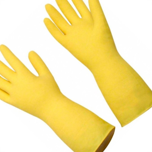 Luva Borracha Sanro Forrada Antiderrapante Light Amarela Xg - Kit C/10 Pecas Luva Borracha Sanro Forrada Antiderrapante Light Amarela Xg - Kit C/10 Pecas