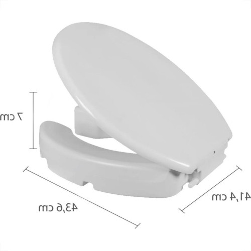 Assento Sanitario Astra Com Acessibilidade Elevado 7,5Cm Branco Com Trava Arco E Tampa - Tae7T/T