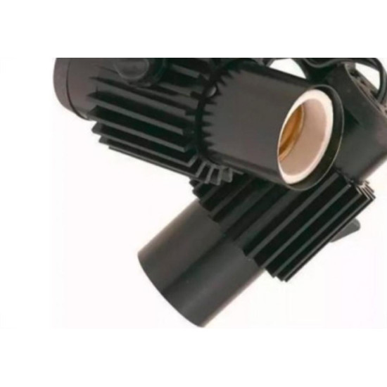 Spot Aletado Opl Duplo Preto Spot Aletado Opl Duplo Preto