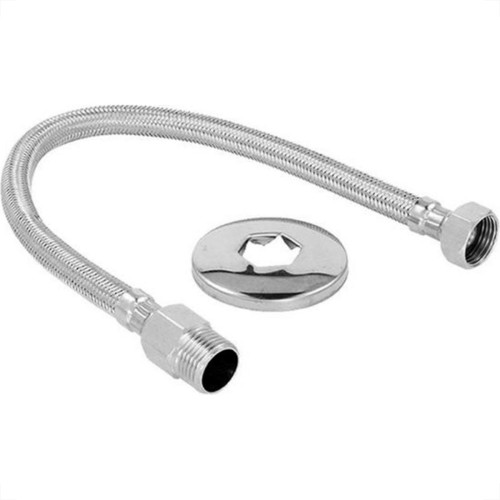Engate Flexivel Malha Inox Hydra Trancado 30Cm Engate Flexivel Malha Inox Hydra Trancado 30Cm