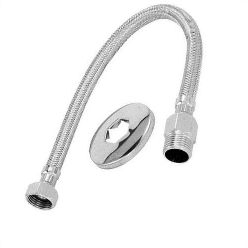 Engate Flexivel Malha Inox Hydra Trancado 30Cm Engate Flexivel Malha Inox Hydra Trancado 30Cm