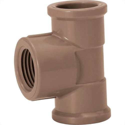 Te Soldavel Com Rosca Amanco 25X3/4''Lr Te Soldavel Com Rosca Amanco 25X3/4''Lr