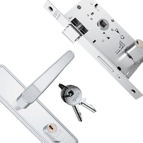 Fechadura Stam Externa Inox Alavanca - 803/03 Fechadura Stam Externa Inox Alavanca - 803/03