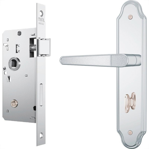 Fechadura Stam Banheiro Inox Alavanca - 823/03 Fechadura Stam Banheiro Inox Alavanca - 823/03