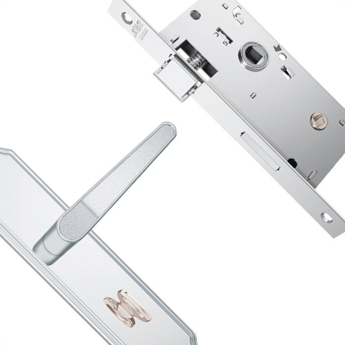 Fechadura Stam Banheiro Inox Alavanca - 823/03 Fechadura Stam Banheiro Inox Alavanca - 823/03