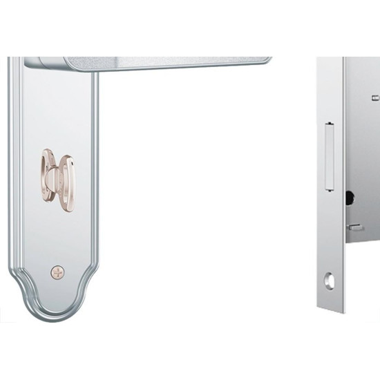 Fechadura Stam Banheiro Inox Alavanca - 823/03 Fechadura Stam Banheiro Inox Alavanca - 823/03