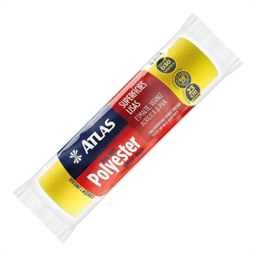 Rolo De Poliester Atlas Amarelo 406 - 23Cm Rolo De Poliester Atlas Amarelo 406 - 23Cm