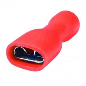 Terminal Penzel Femea Totalmente Isolado Nylon 0,5 A 1,5Mm - Vermelho