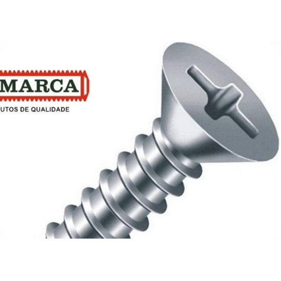 Parafuso Auto Atarraxante Chata Philips Jomarca 5,5 X 38Mm - Kit C/2 Cartelas Parafuso Auto Atarraxante Chata Philips Jomarca 5,5 X 38Mm - Kit C/2 Cartelas
