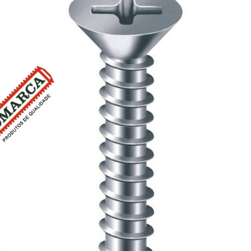 Parafuso Auto Atarraxante Chata Philips Jomarca 5,5 X 45Mm - Kit C/2 Cartelas Parafuso Auto Atarraxante Chata Philips Jomarca 5,5 X 45Mm - Kit C/2 Cartelas